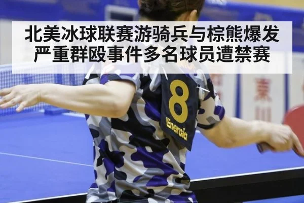 北美冰球联赛游骑兵与棕熊爆发严重群殴事件多名球员遭禁赛